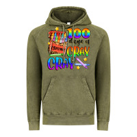 Vintage Olive 100 days of cray cray Vintage Hoodie - Artiststas