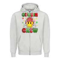 Dove Grey cousin crew Zipper Hoodie - MaliasSmallBusiness