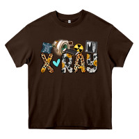 Chocolate Brown x ray Heavy Core Tee - Zillion Design Studio