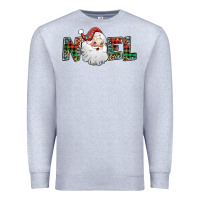 Heather Grey noel santa claus Premium Sweatshirt - Jasminsmagicworld