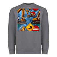 Storm excavator seamless pattern Heavyweight Sweatshirt - BundleAndBundleShop