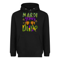 Mardi Gras Dude Heavyweight Hoodie | Teevron