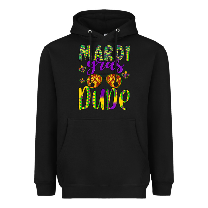 Mardi Gras Dude Heavyweight Hoodie by Artiststas | Teevron