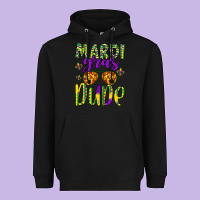 Mardi Gras Dude Heavyweight Hoodie Designed By Artiststas