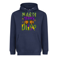 Navy mardi gras dude Heavyweight Hoodie - Artiststas