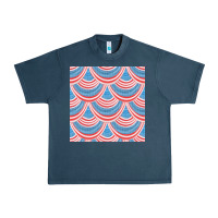 Midnight Navy american flag seamless pattern Urban Heavy Tee - BundleAndBundleShop