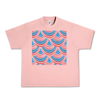 Salmon american flag seamless pattern Urban Heavy Tee - BundleAndBundleShop