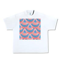 White american flag seamless pattern Urban Heavy Tee - BundleAndBundleShop