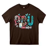 Chocolate Brown pcu Heavy Core Tee - Zillion Design Studio