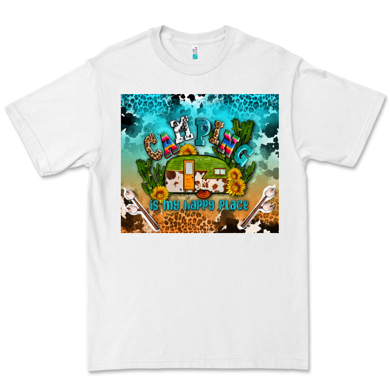 Camping Is My Happy Place Premium Tee by AdoDesignShop | Teevron