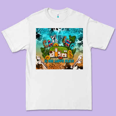 Camping Is My Happy Place Premium Tee Designed By Adodesignshop