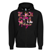 Black black girl magic Zipper Hoodie - NancyCooperArtShop