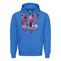 True Royal black girl magic Zipper Hoodie - NancyCooperArtShop