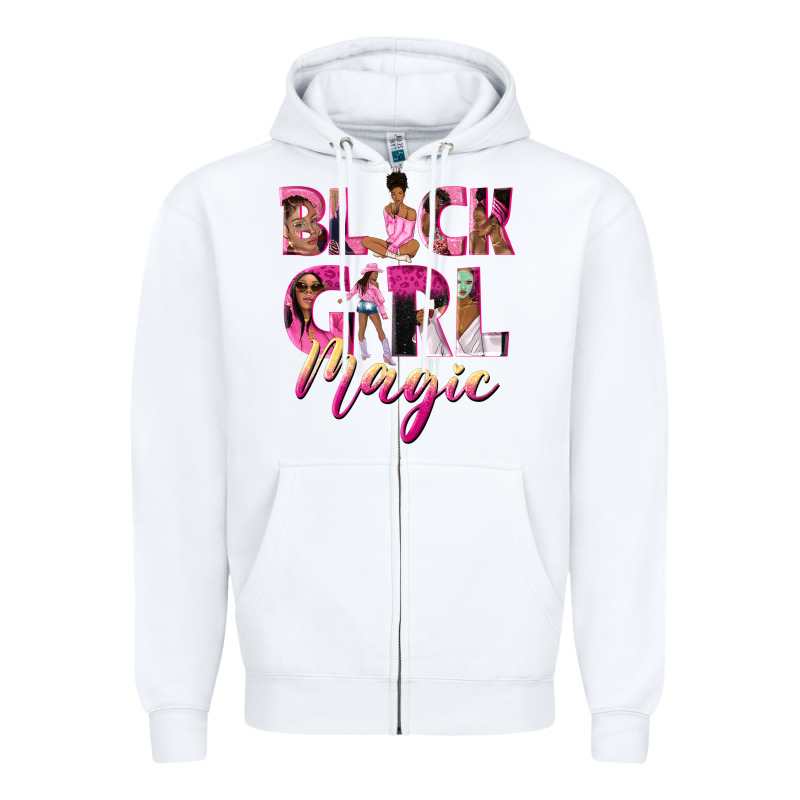 Black Girl Magic Zipper Hoodie by NancyCooperArtShop | Teevron