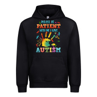 Black please be patient with me i have autism Urban Hoodie - CowGirlArtShop