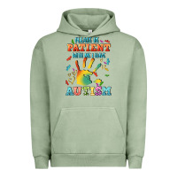 Pigment Oil Green please be patient with me i have autism Urban Hoodie - CowGirlArtShop