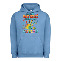 Pigment Pebble Blue please be patient with me i have autism Urban Hoodie - CowGirlArtShop