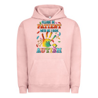 Pigment Salmon please be patient with me i have autism Urban Hoodie - CowGirlArtShop