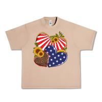 Burro america heart and sunflower Urban Heavy Tee - Artiststas