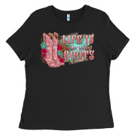 Black life is better in the boots Ladies Tee - texasbilliewilder
