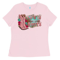 Bubblegum Pink life is better in the boots Ladies Tee - texasbilliewilder