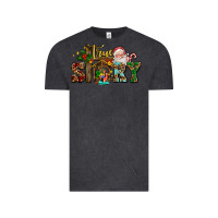 Vintage Black true story jesus and mary wıth santa Vintage Tee - AdoDesignShop