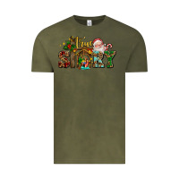 Vintage Olive true story jesus and mary wıth santa Vintage Tee - AdoDesignShop