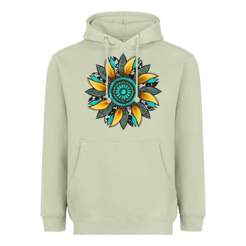 Sunflower Gemstone Leopard Heavyweight Hoodie by Artiststas | Teevron