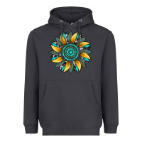 Smoke sunflower gemstone leopard Heavyweight Hoodie - Artiststas