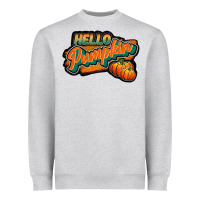 Hello Pumpkin Black Heavyweight Sweatshirt | Teevron