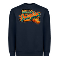 Navy hello pumpkin black Heavyweight Sweatshirt - JahusDesignShop
