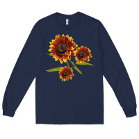 Navy ring o fine sunflower Long Sleeve Tee - LillyAllenDesigns