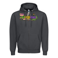 Smoke louisiana mardi gras Zipper Hoodie - MaliasSmallBusiness