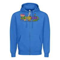 True Royal louisiana mardi gras Zipper Hoodie - MaliasSmallBusiness