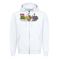 White louisiana mardi gras Zipper Hoodie - MaliasSmallBusiness