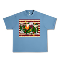 Pebble Blue Christmas cocktail Urban Heavy Tee - AdoDesignShop