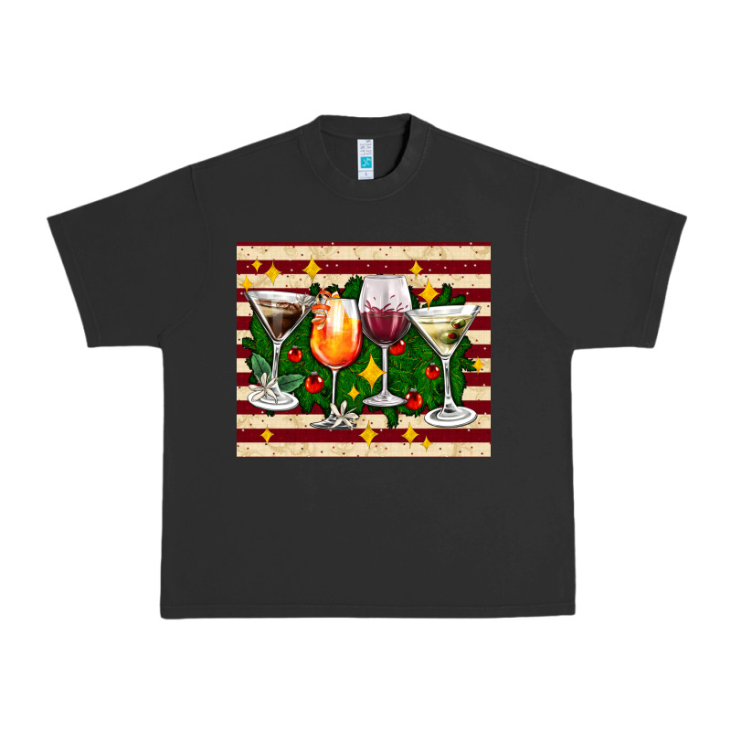 Christmas Cocktail Urban Heavy Tee by AdoDesignShop | Teevron