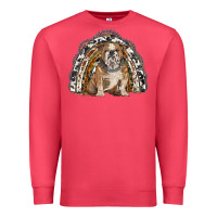 Cardinal english bulldog rainbow Premium Sweatshirt - BarkalooDesign