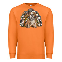 Carrot english bulldog rainbow Premium Sweatshirt - BarkalooDesign