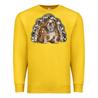 Lemon english bulldog rainbow Premium Sweatshirt - BarkalooDesign