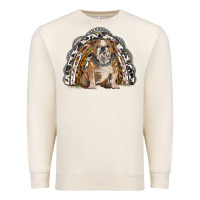 Sandshell english bulldog rainbow Premium Sweatshirt - BarkalooDesign