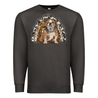 Smoke english bulldog rainbow Premium Sweatshirt - BarkalooDesign