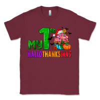 Burgundy my first hallothanksmas Classic Tee - AdoDesignShop
