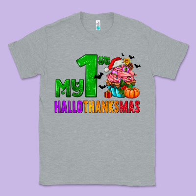 My First Hallothanksmas Classic Tee Designed By Adodesignshop