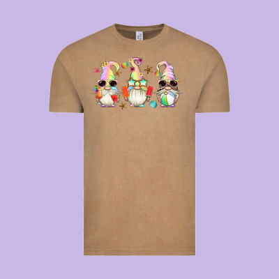 Summer Gnomes Vintage Tee Designed By Artiststas