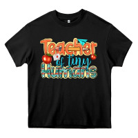 Black teacher of tiny humans Heavy Core Tee - texasbilliewilder