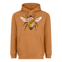 Meerkat bee with flowers Heavyweight Hoodie - Artiststas