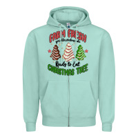 Seafoam farm fresh christmas tree Zipper Hoodie - MaliasSmallBusiness