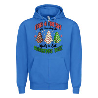 True Royal farm fresh christmas tree Zipper Hoodie - MaliasSmallBusiness