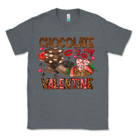 Charcoal Heather Chcolate is my Valentine Classic Tee - CowhideDigitalArt